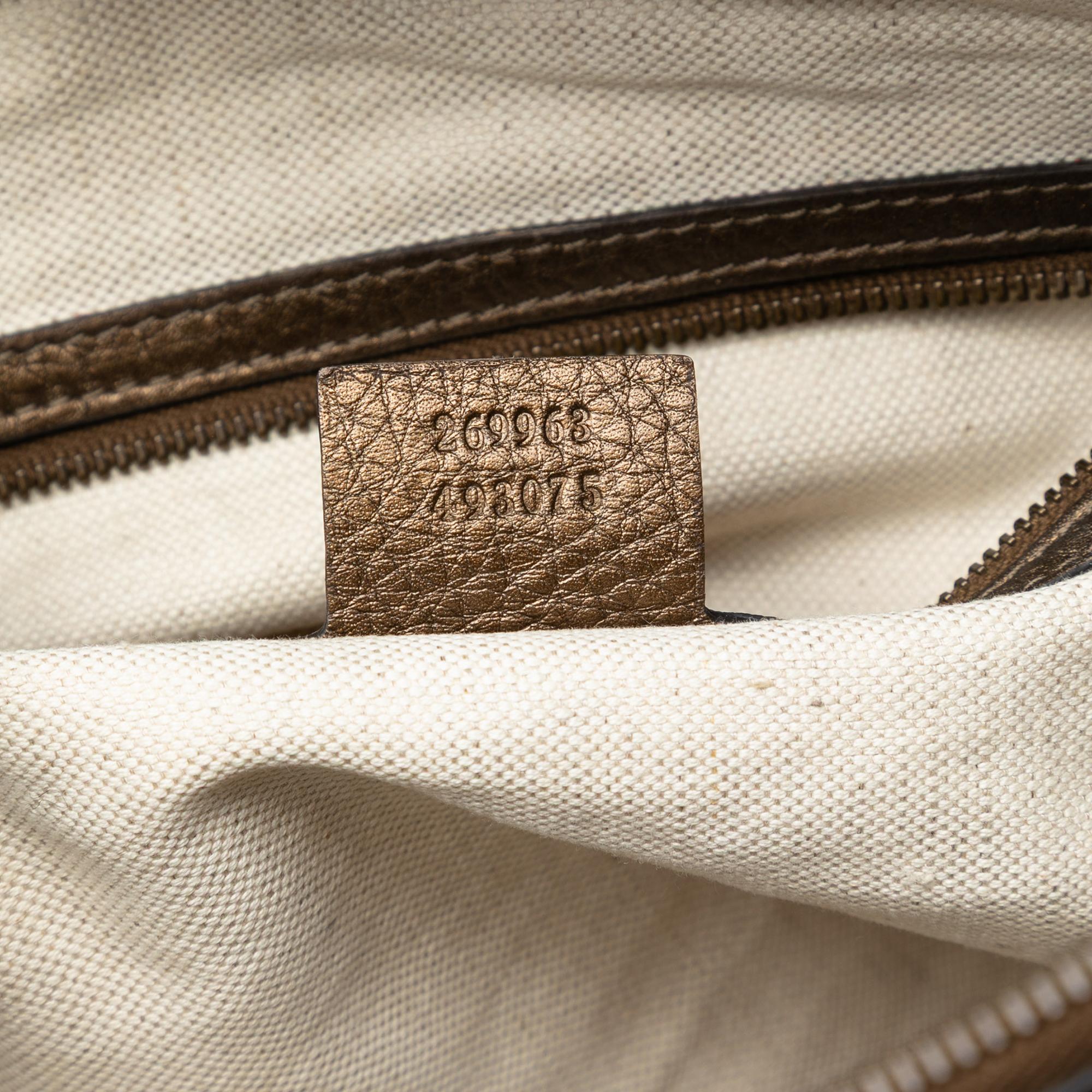 Gucci Medium Leather Ride Top Handle Bag