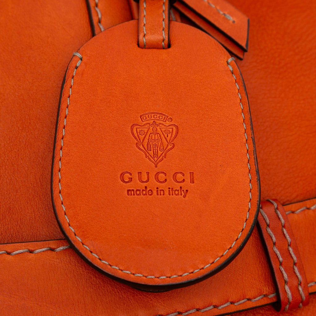 Gucci Medium Leather Running Satchel