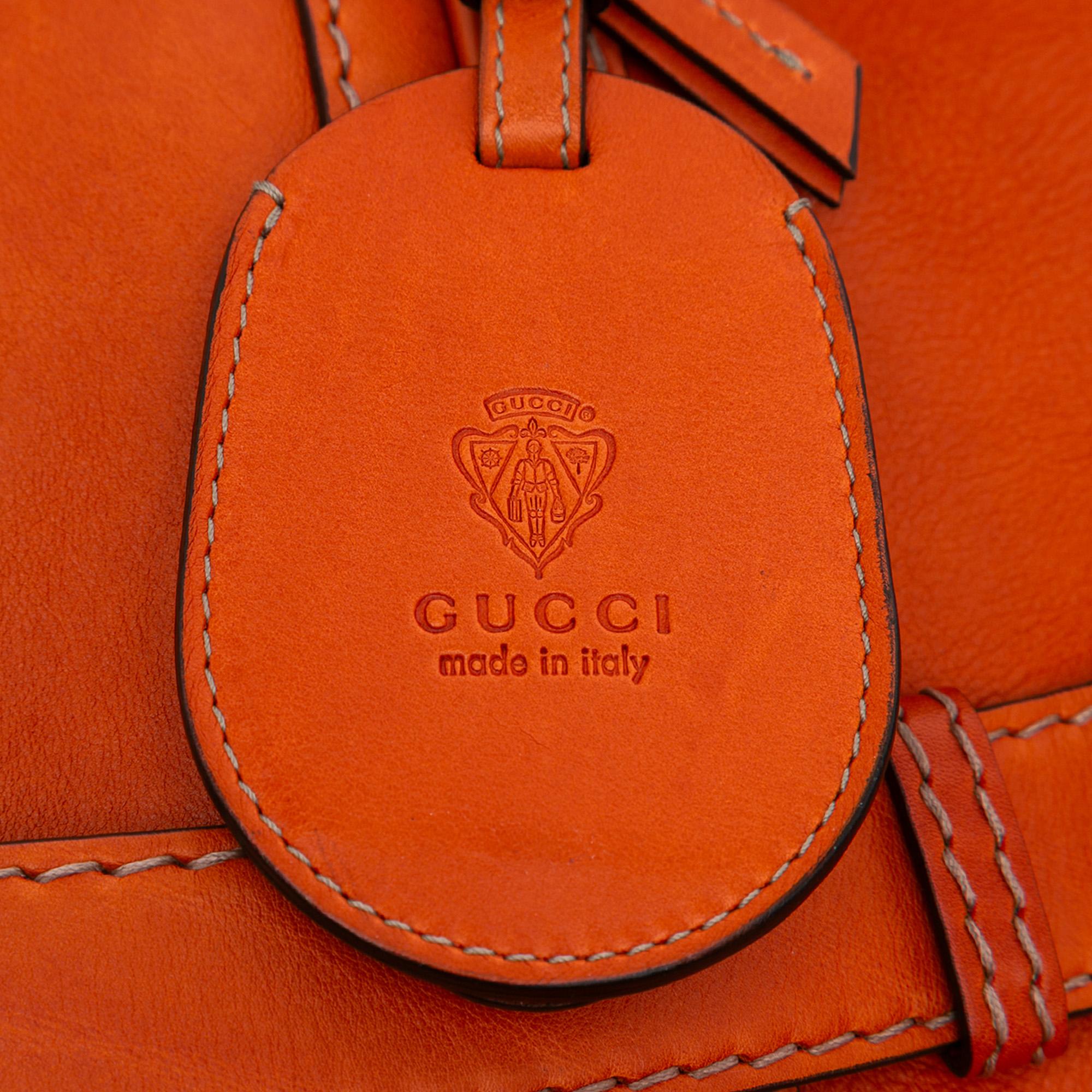 Gucci Medium Leather Running Satchel