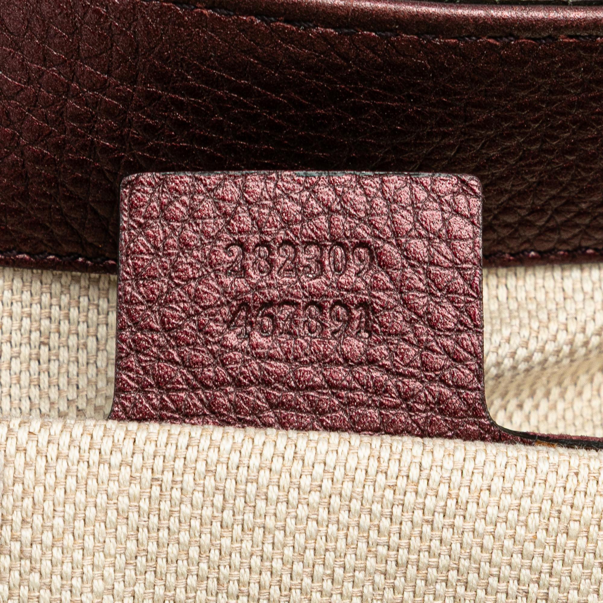 Gucci Medium Leather Soho Cellarius Tote