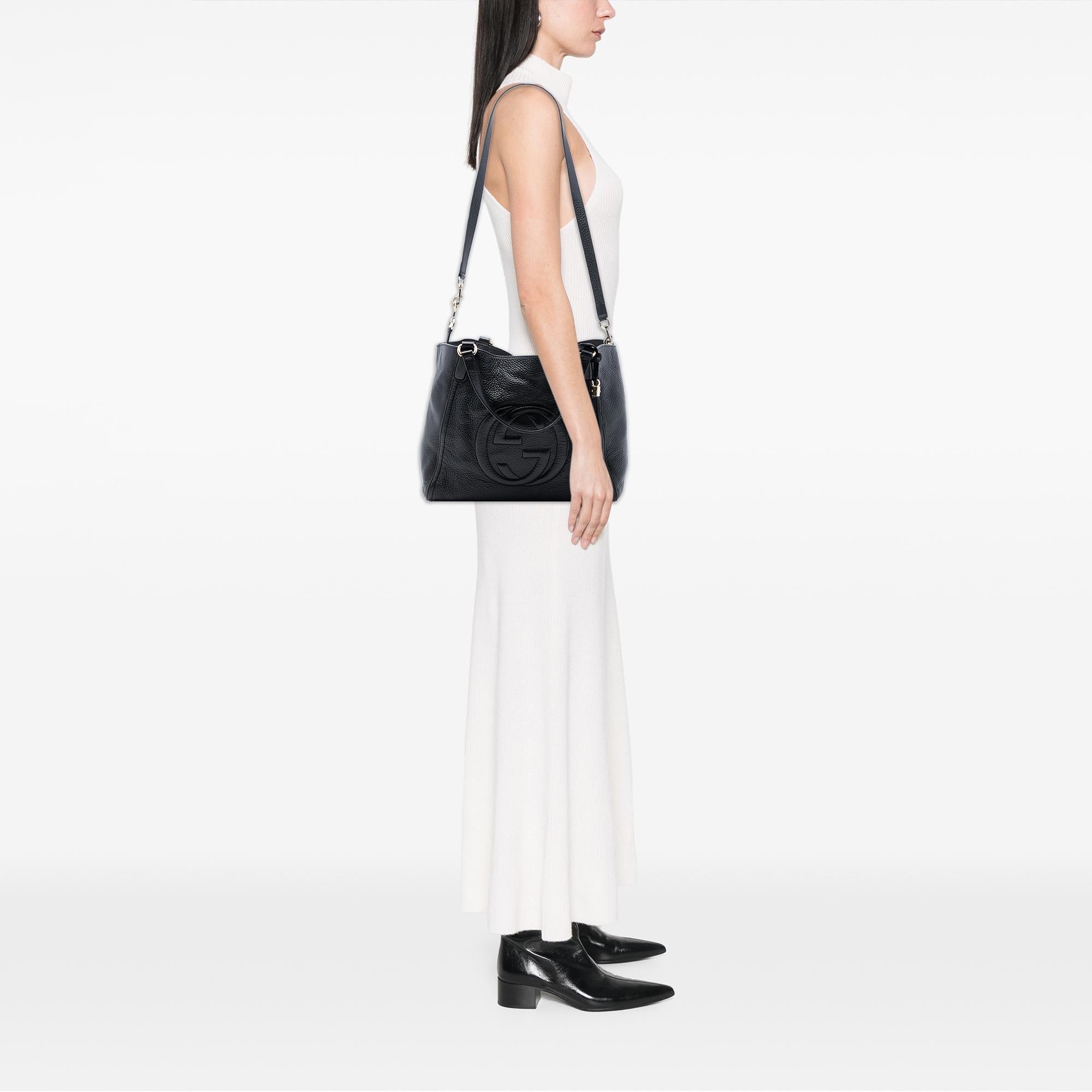 Gucci Medium Leather Soho Cellarius Tote