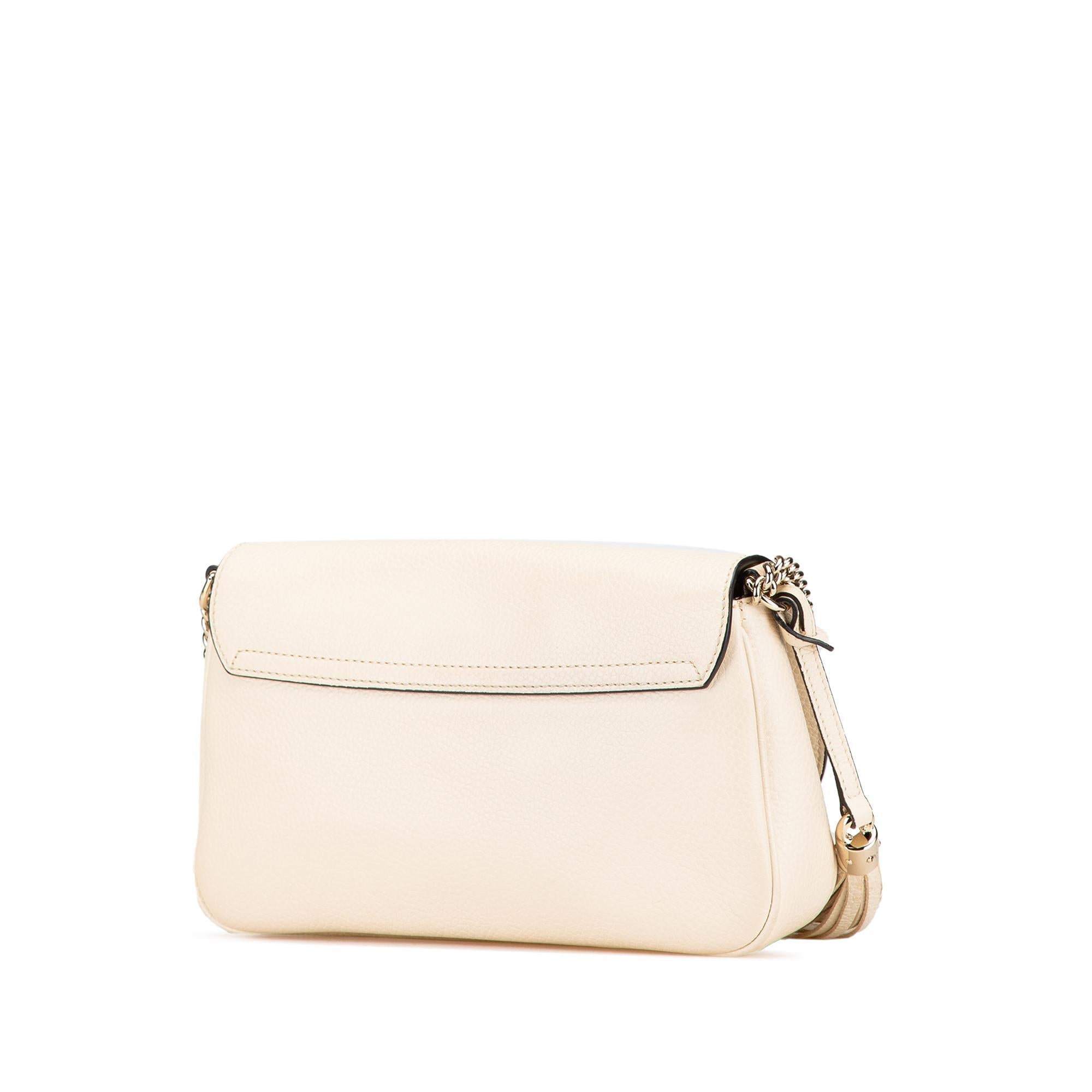 Gucci Medium Leather Soho Chain Flap Crossbody