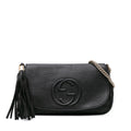 Gucci Medium Leather Soho Chain Flap Crossbody