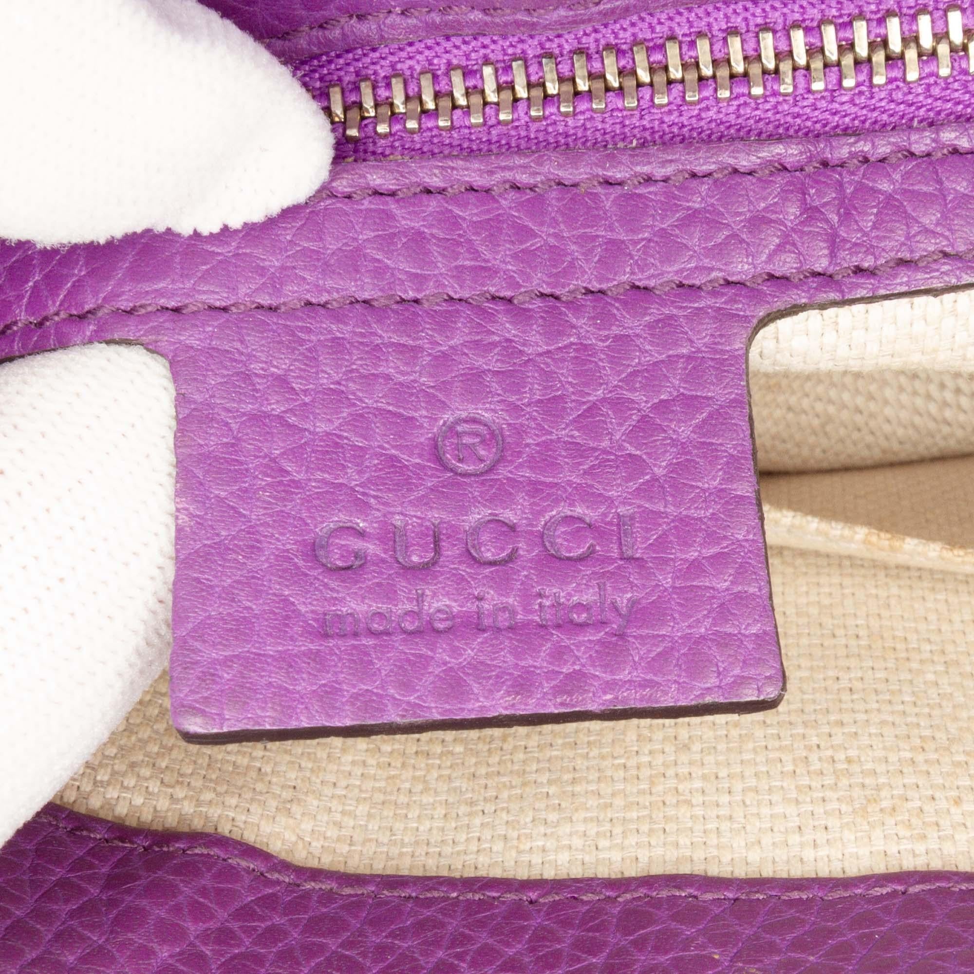 Gucci Medium Leather Soho Chain Flap Crossbody