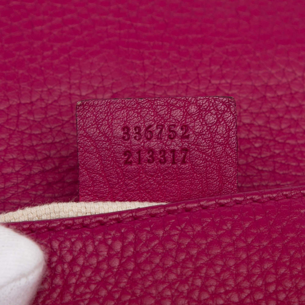 Gucci Medium Leather Soho Chain Flap Crossbody