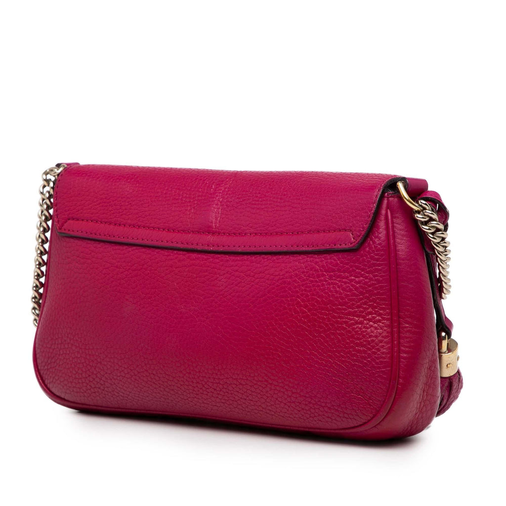 Gucci Medium Leather Soho Chain Flap Crossbody