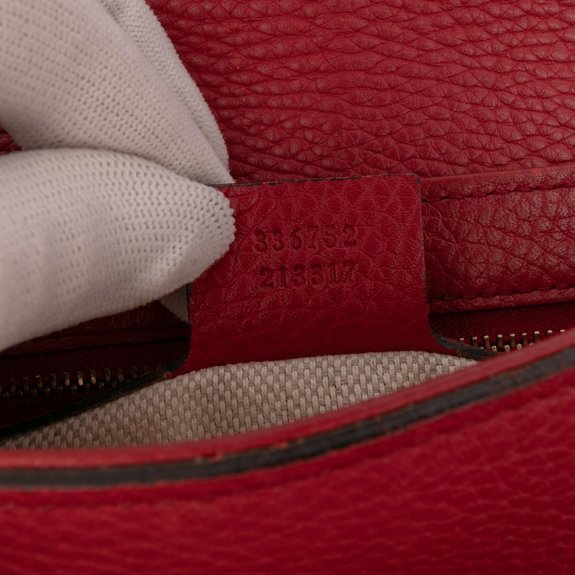 Gucci Medium Leather Soho Chain Flap Crossbody