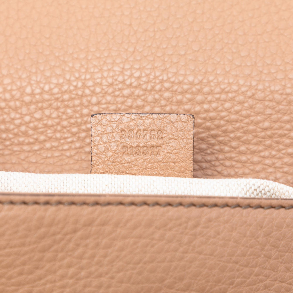 Gucci Medium Leather Soho Chain Flap Crossbody