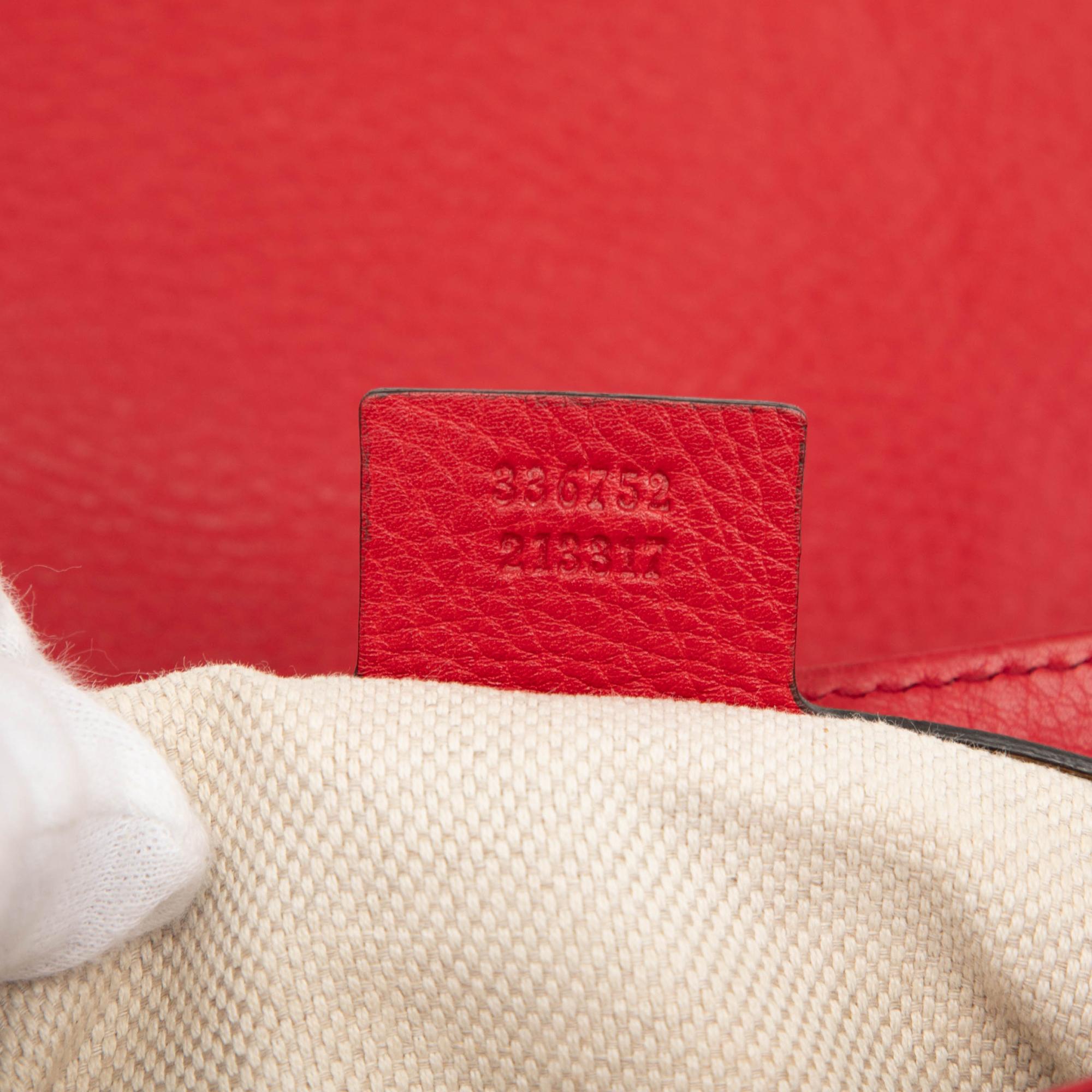 Gucci Medium Leather Soho Chain Flap Crossbody