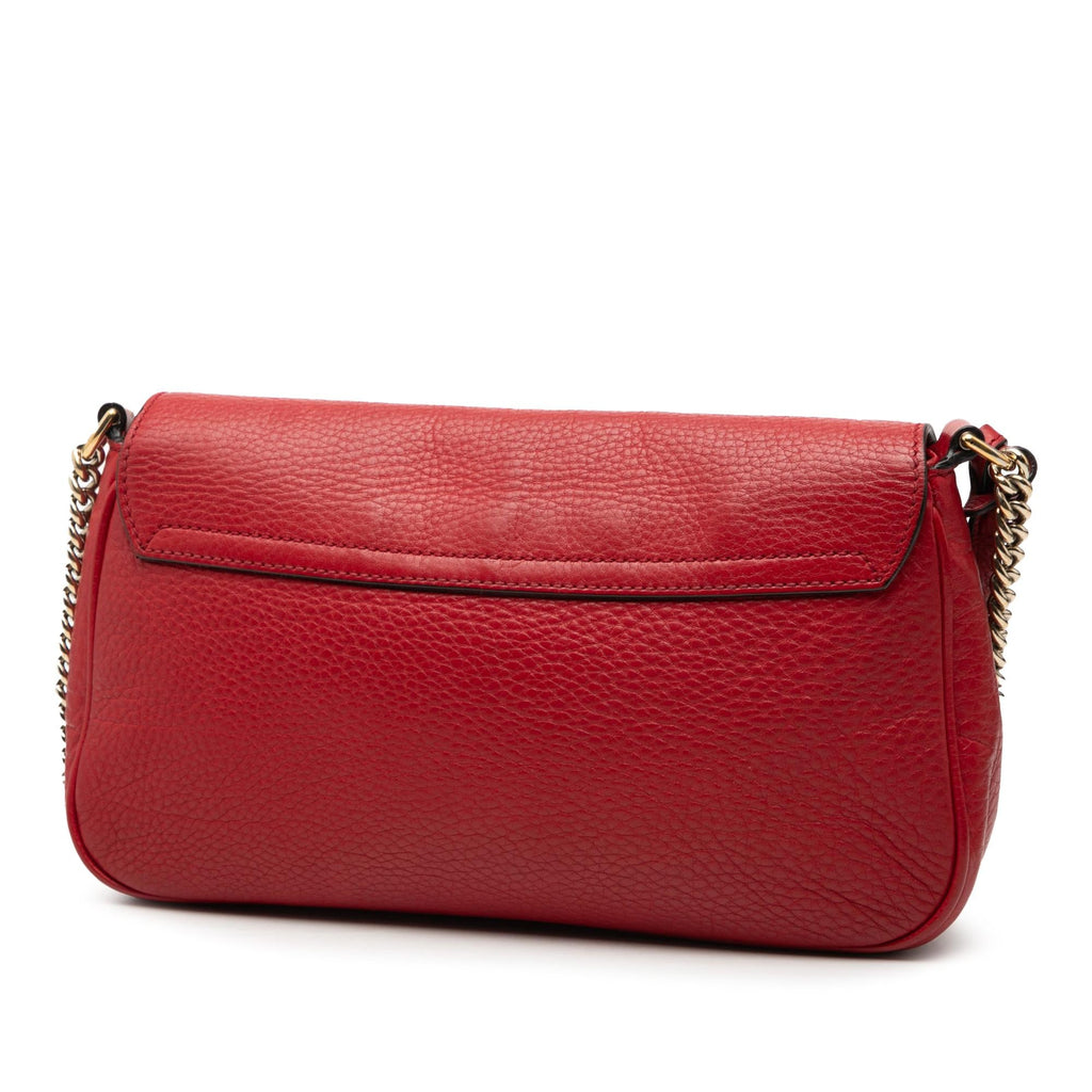 Gucci Medium Leather Soho Chain Flap Crossbody