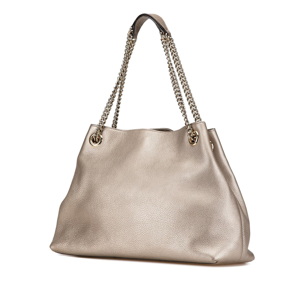 Gucci Medium Leather Soho Chain Tote