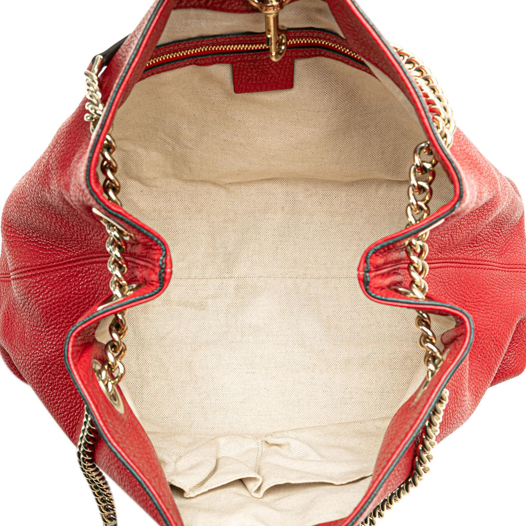 Gucci Medium Leather Soho Chain Tote