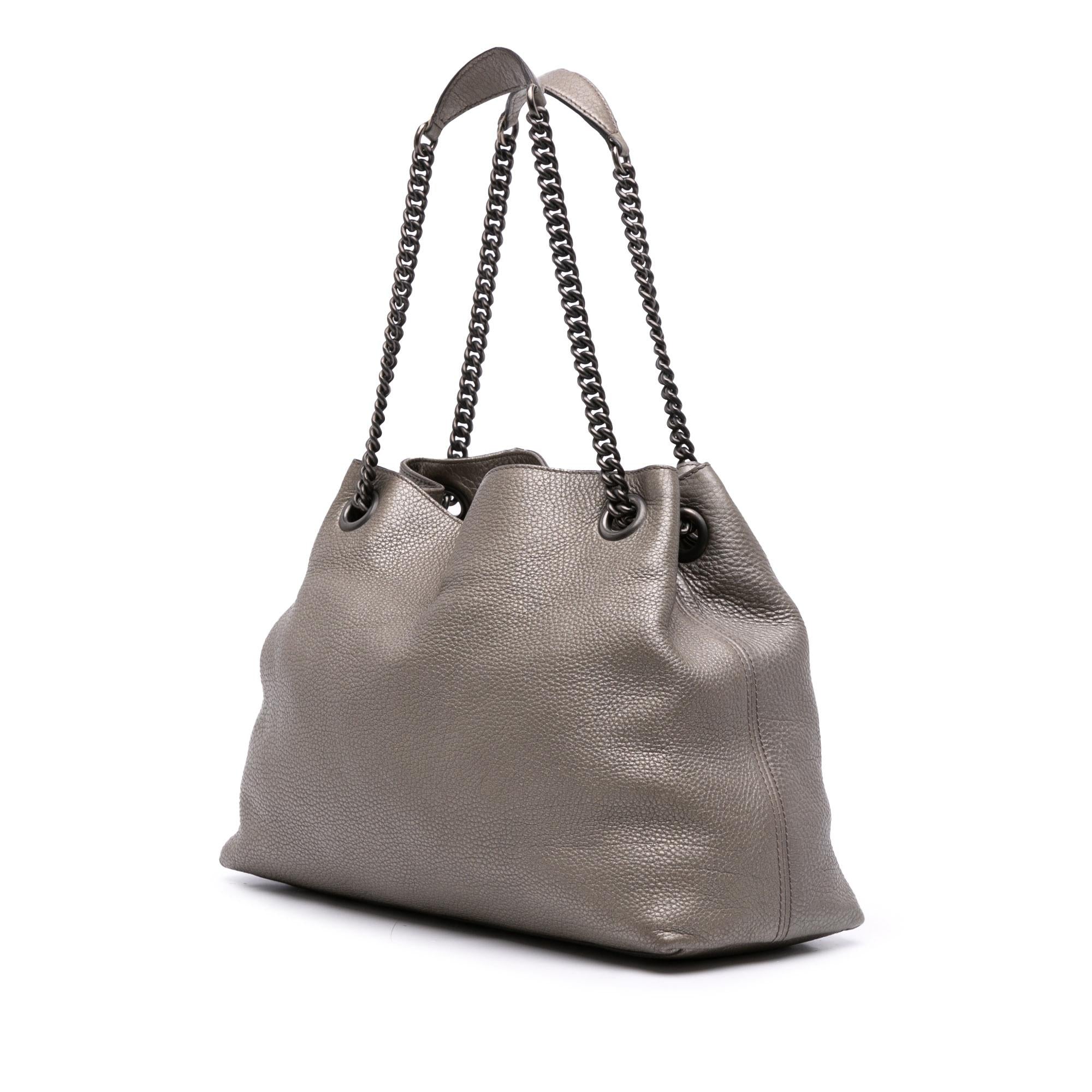 Gucci Medium Leather Soho Chain Tote