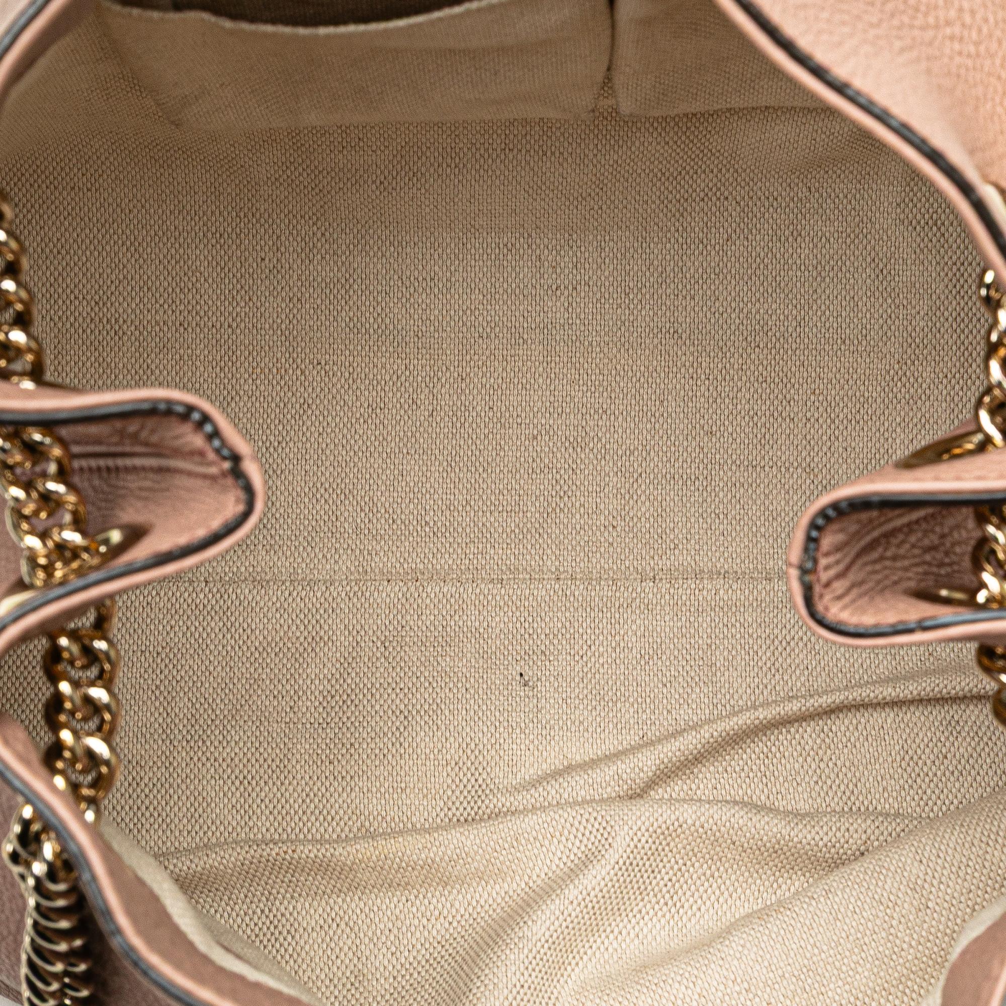 Gucci Medium Leather Soho Chain Tote