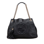 Gucci Medium Leather Soho Chain Tote