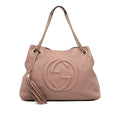 Gucci Medium Leather Soho Chain Tote