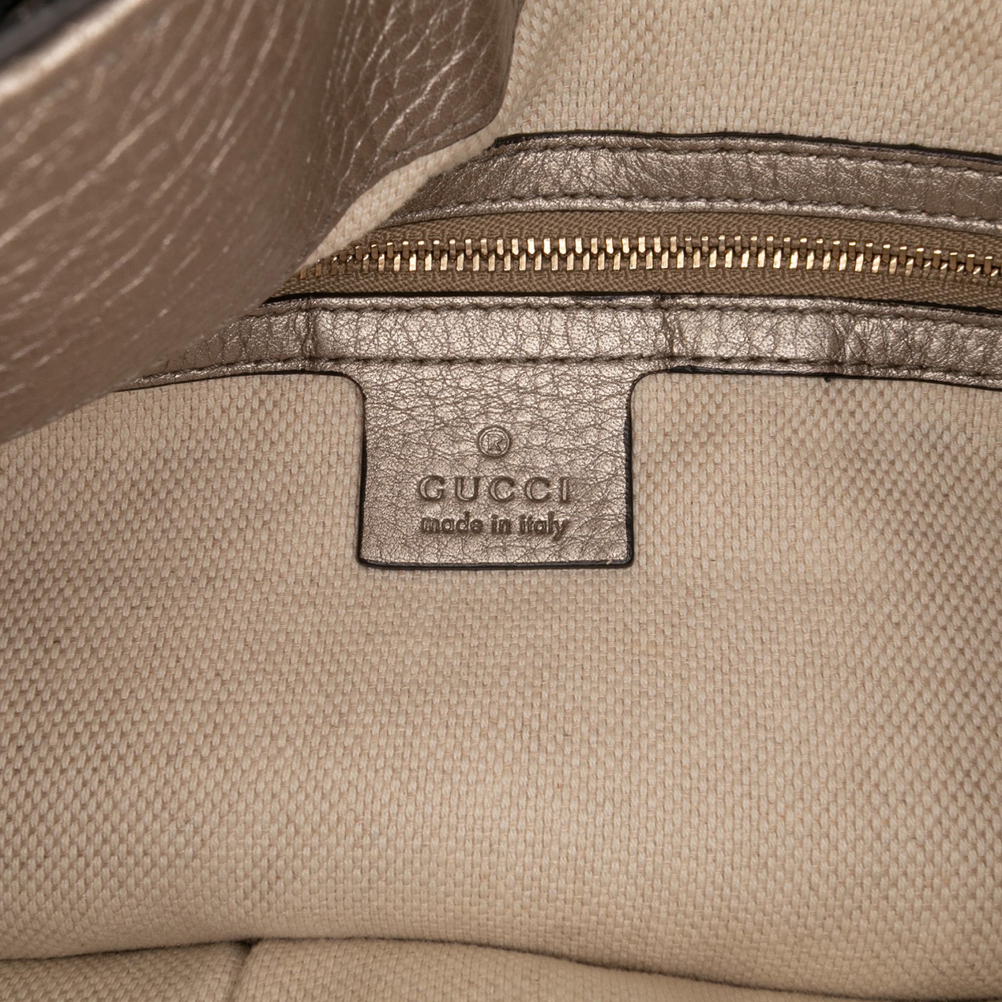 Gucci Medium Leather Soho Chain Tote