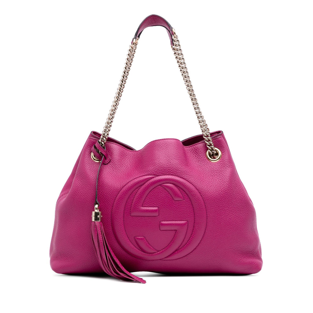 Gucci Medium Leather Soho Chain Tote