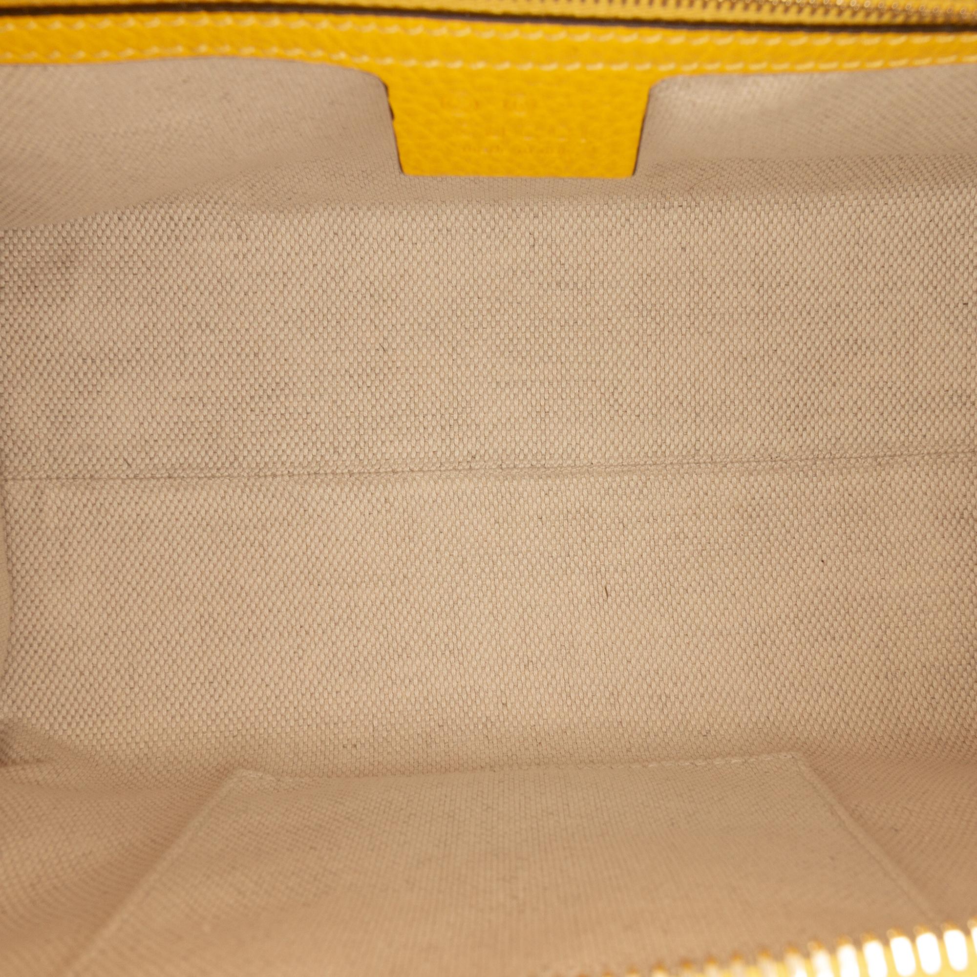 Gucci Medium Leather Soho Top Handle Convertible Tote