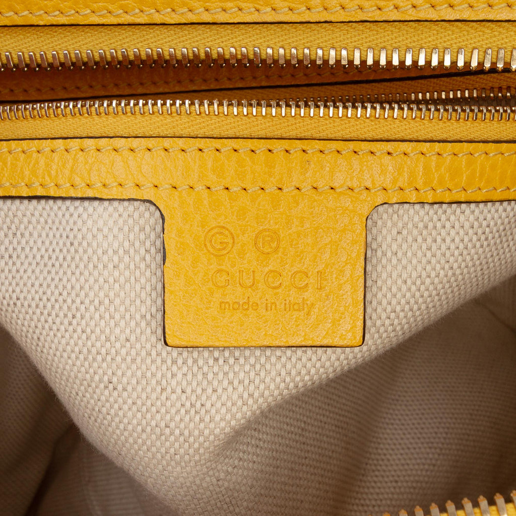 Gucci Medium Leather Soho Top Handle Convertible Tote