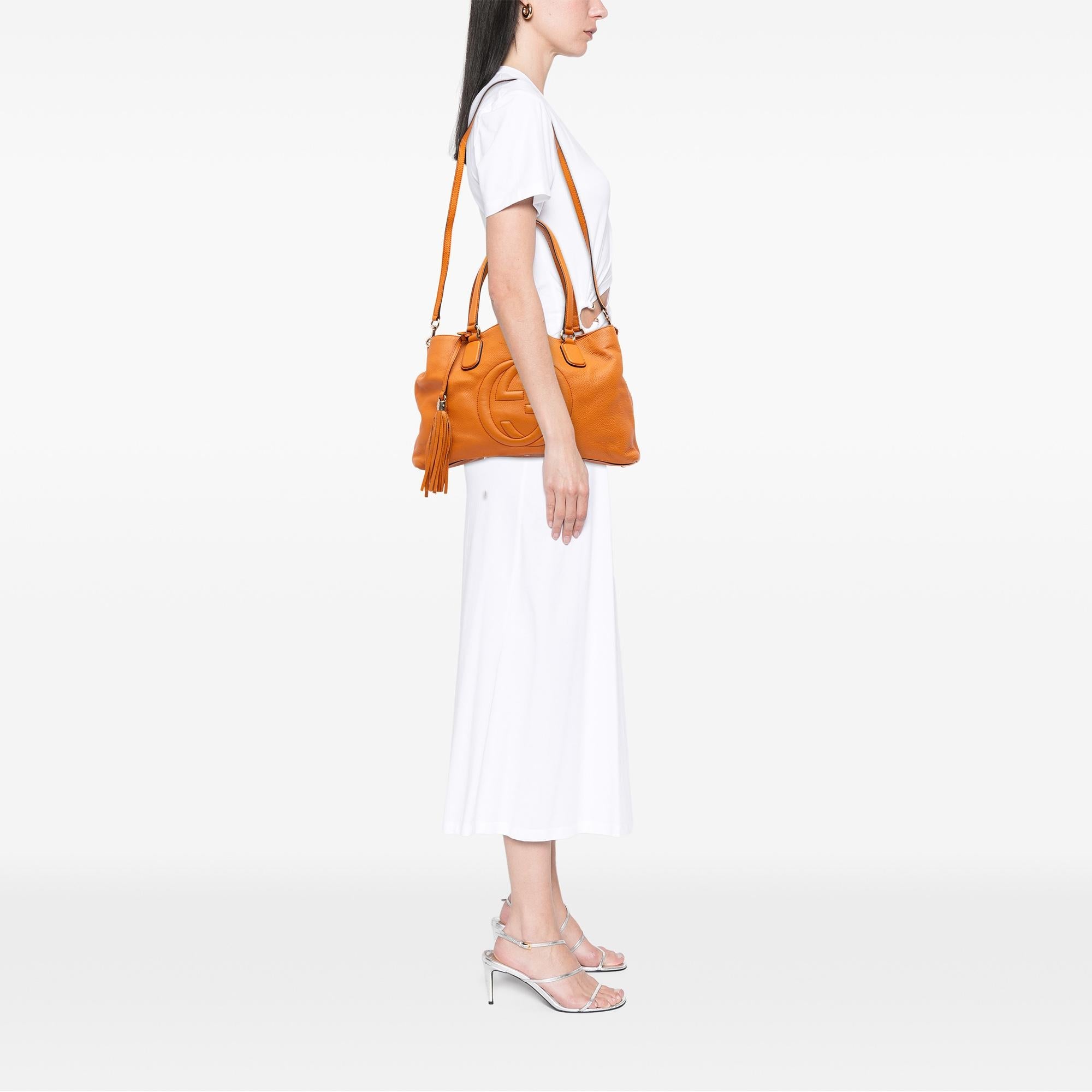 Gucci Medium Leather Soho Working Satchel