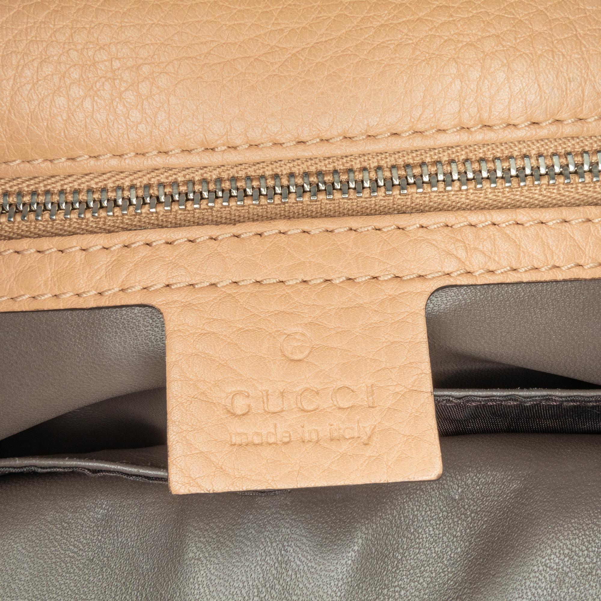 Gucci Medium Leather Studded Miss Bamboo Crossbody