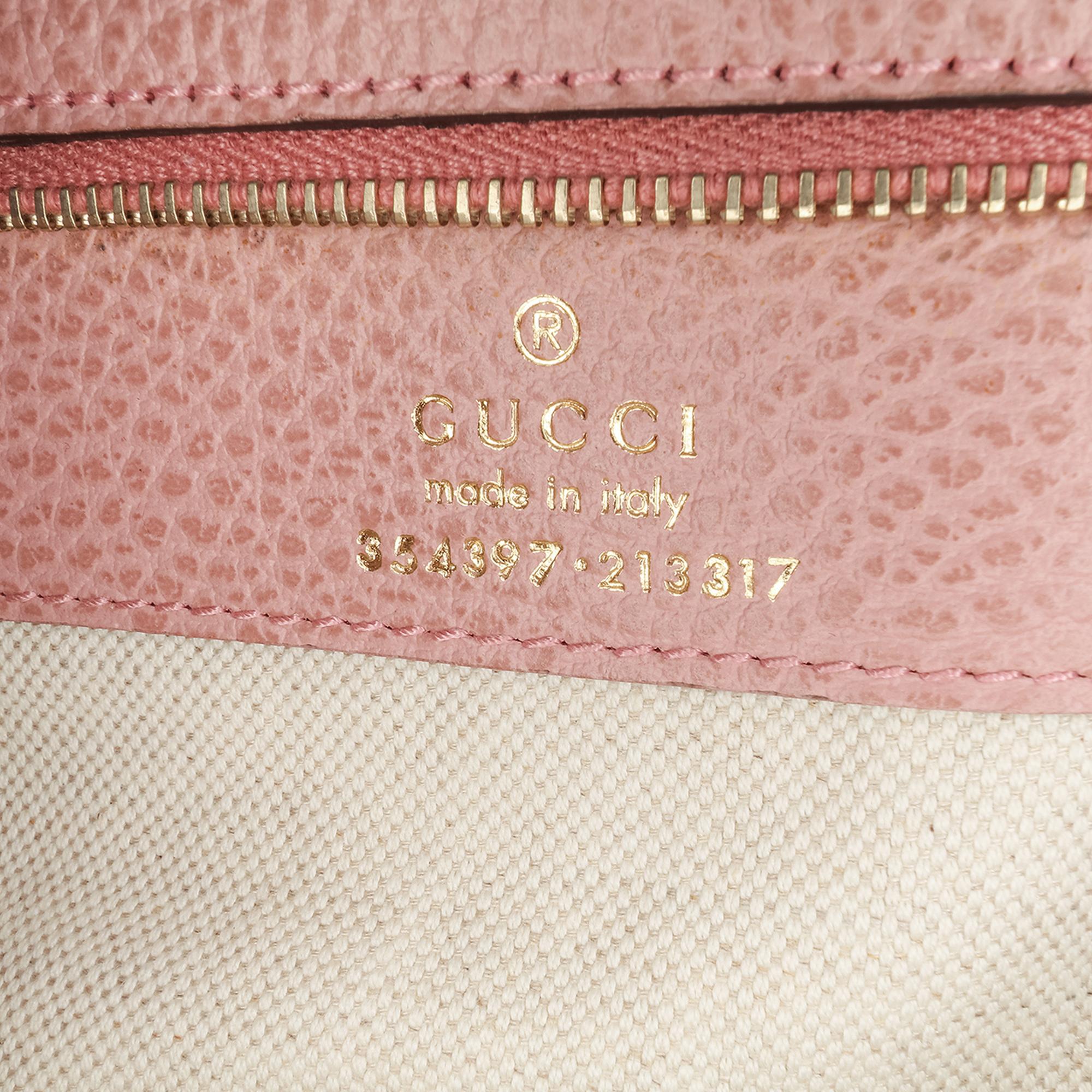 Gucci Medium Leather Swing Tote