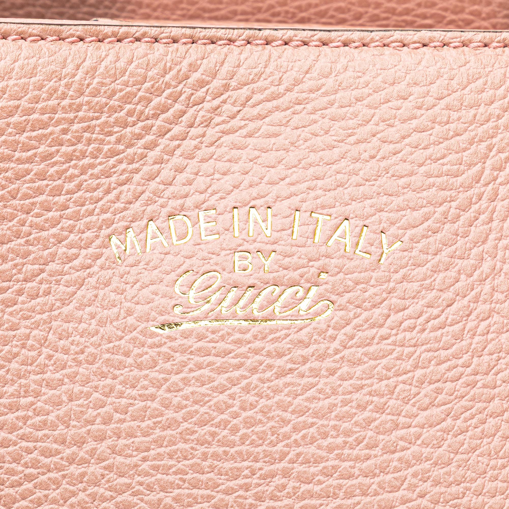 Gucci Medium Leather Swing Tote