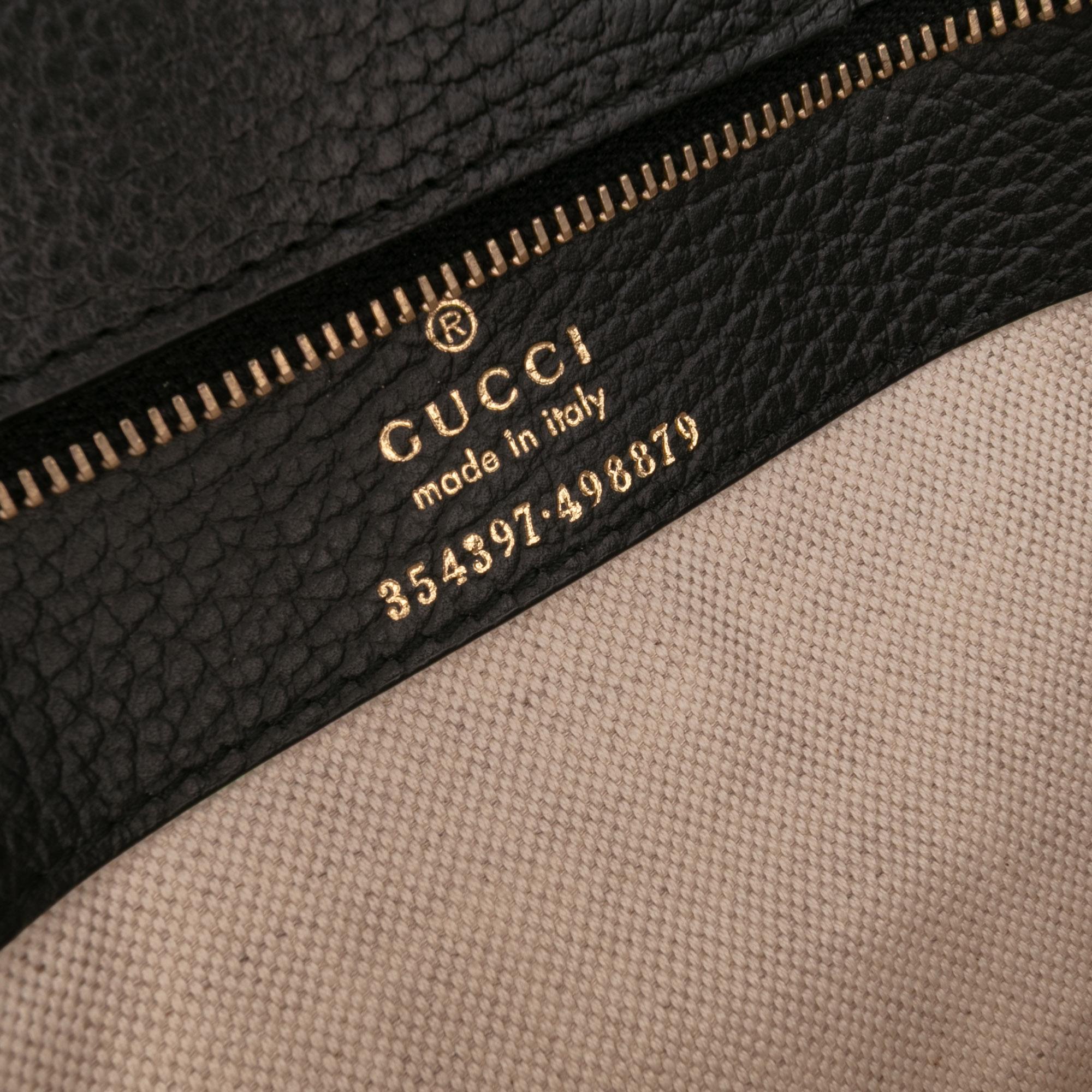 Gucci Medium Leather Swing Tote