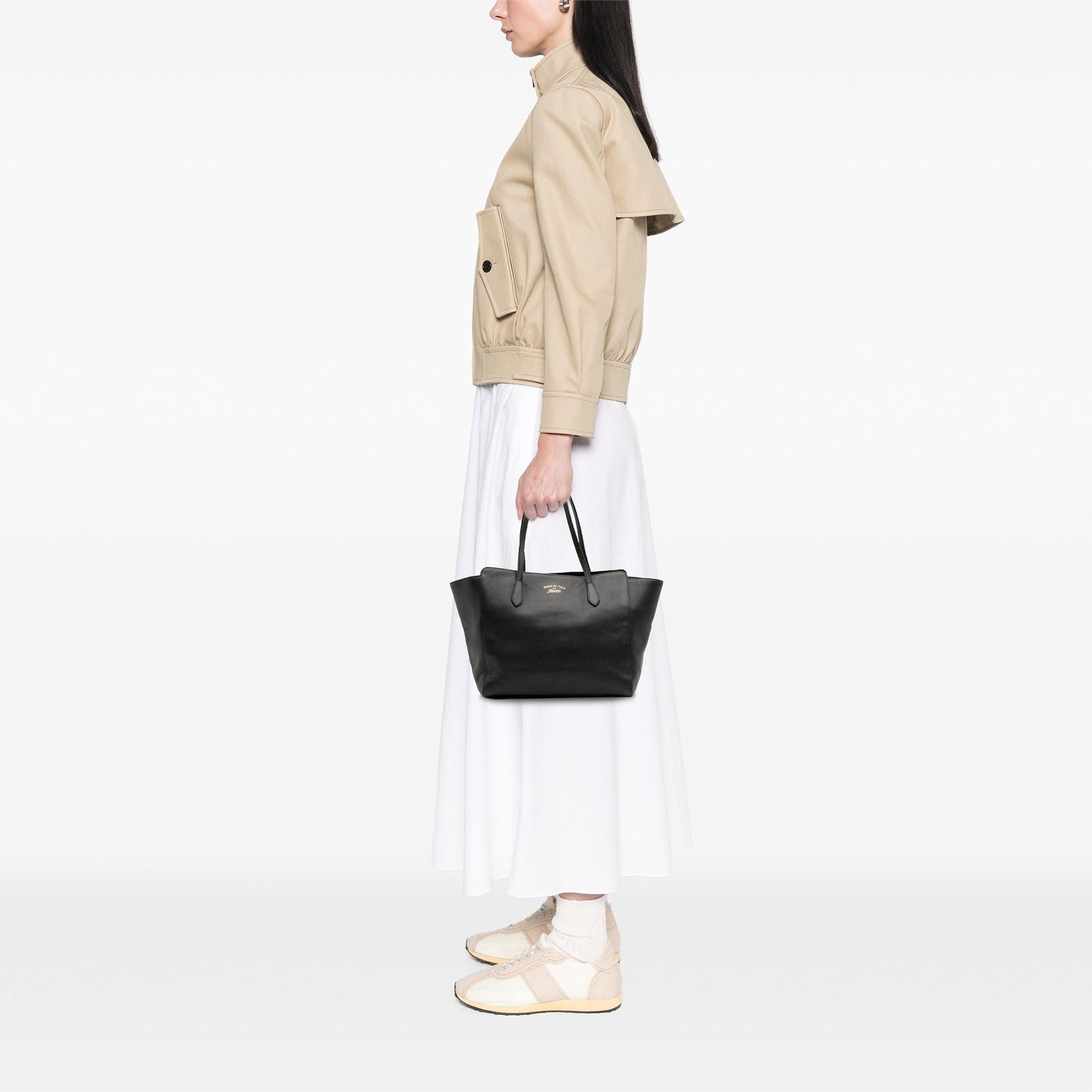 Gucci Medium Leather Swing Tote