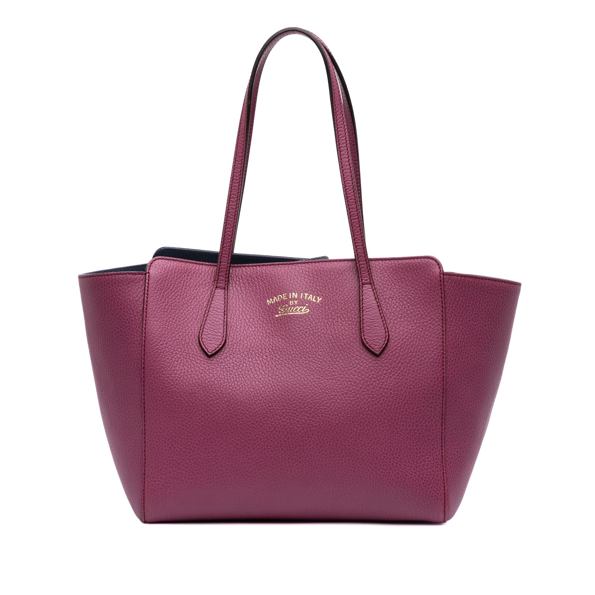 Gucci Medium Leather Swing Tote