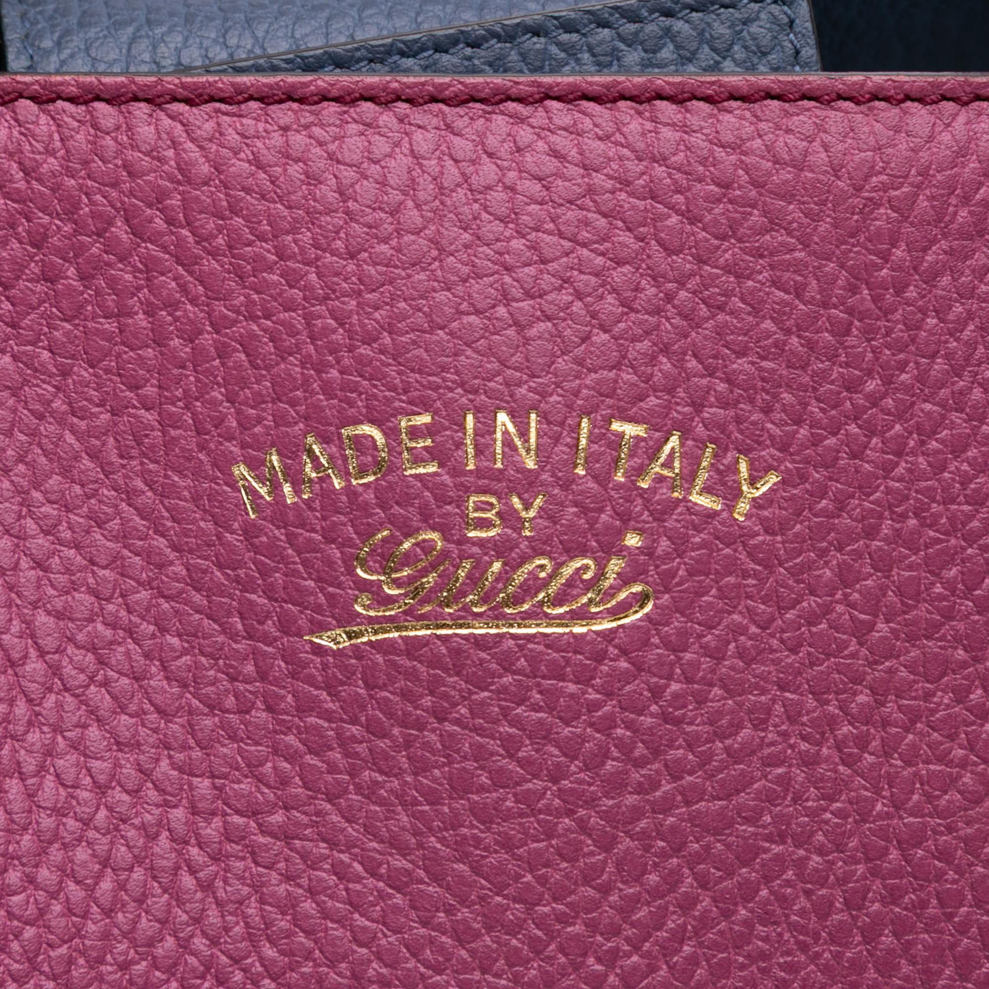 Gucci Medium Leather Swing Tote