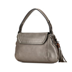 Gucci Medium Leather Techno Horsebit Flap Shoulder Bag