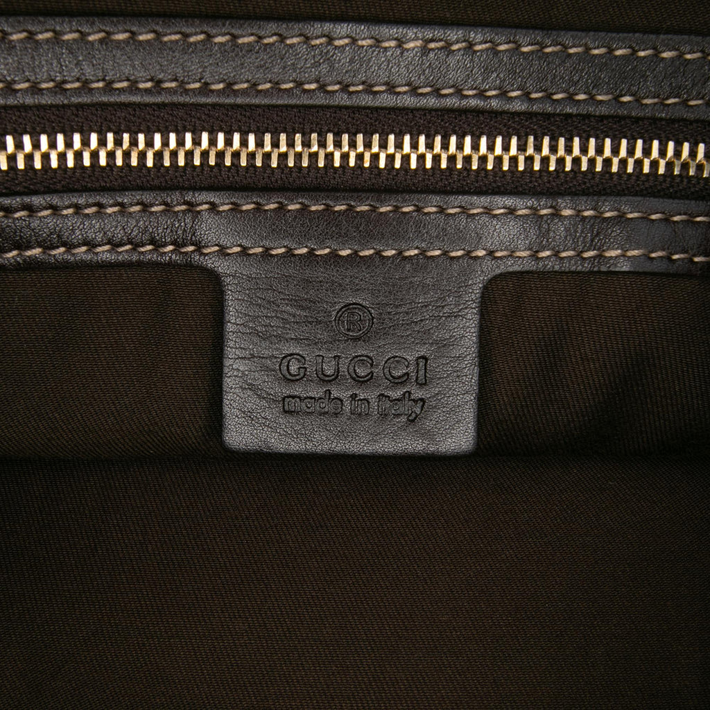 Gucci Medium Leather Web Britt Satchel