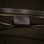 Gucci Medium Leather Web Britt Satchel