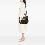 Gucci Medium Leather Web Britt Satchel