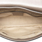 Gucci Medium Metallic Leather Soho Chain Flap Crossbody
