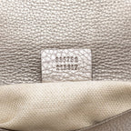 Gucci Medium Metallic Leather Soho Chain Flap Crossbody