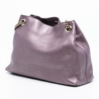 Gucci Medium Metallic Leather Soho Chain Tote