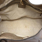 Gucci Medium Metallic Leather Soho Chain Tote