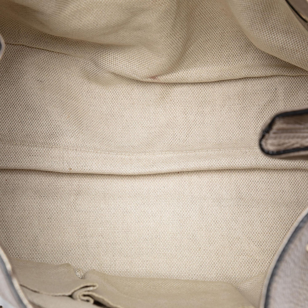Gucci Medium Metallic Leather Soho Chain Tote
