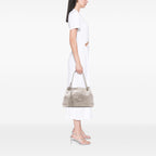Gucci Medium Metallic Leather Soho Chain Tote