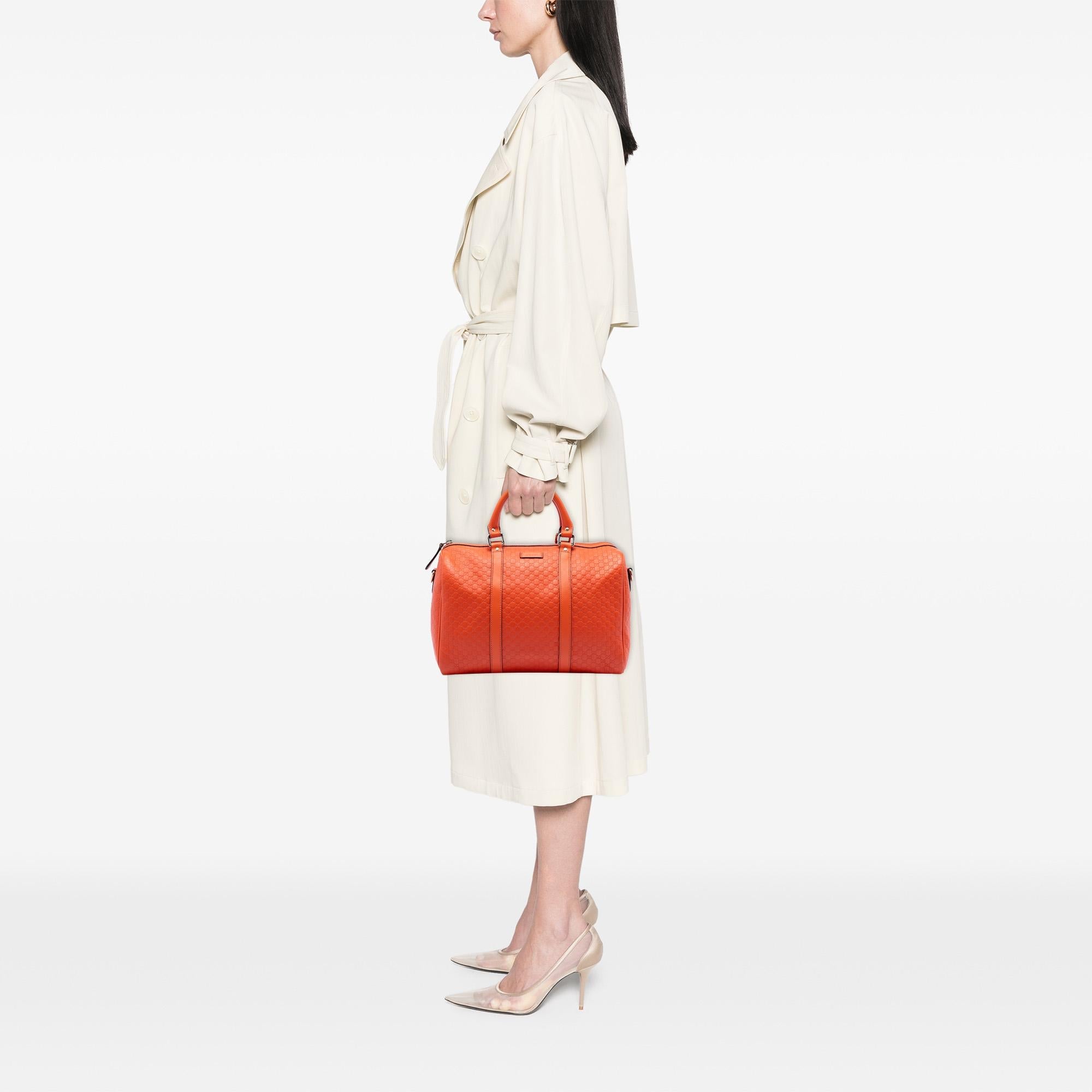 Gucci Medium Microguccissima Boston Bag