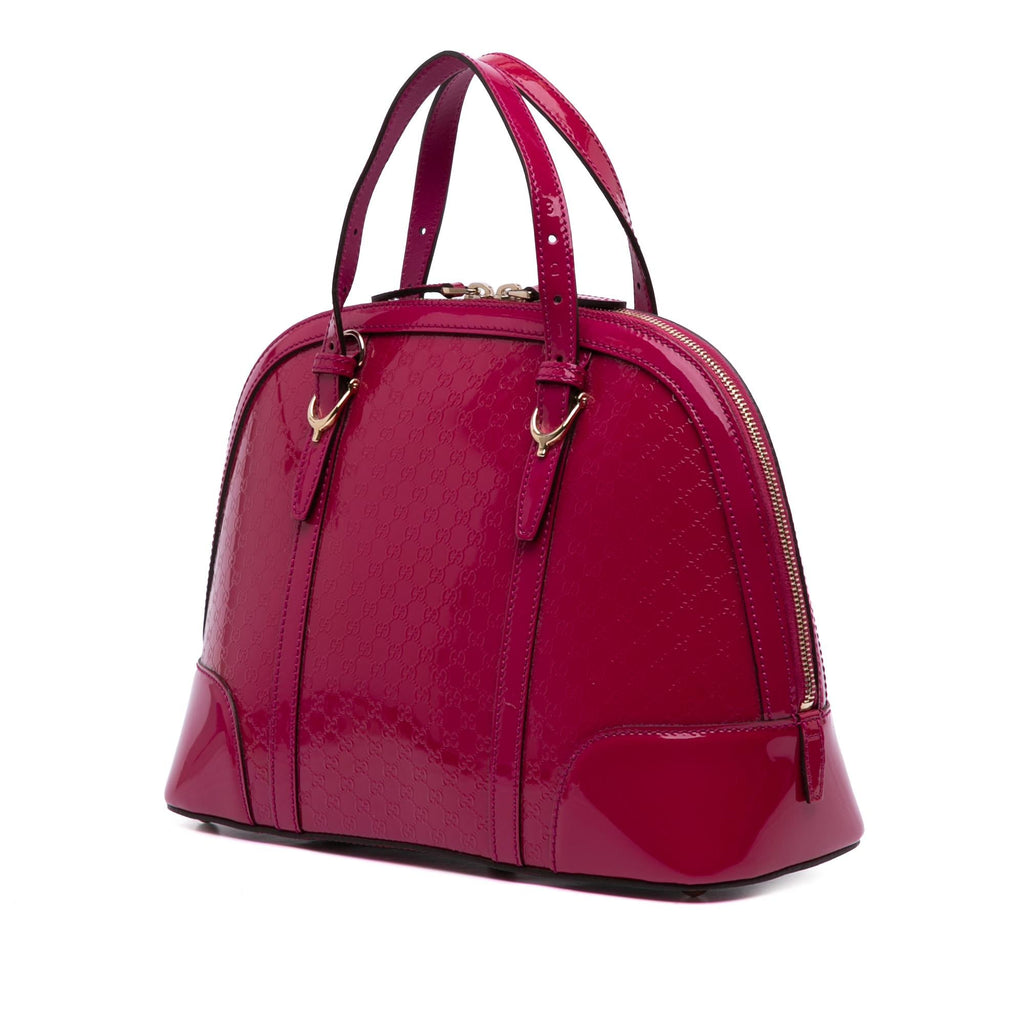 Gucci Medium Microguccissima Patent Nice Dome Satchel