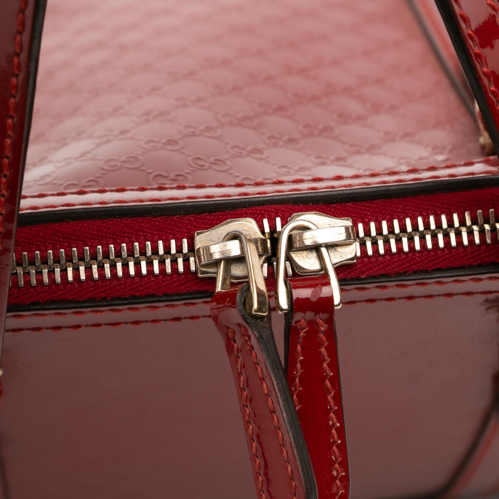 Gucci Medium Microguccissima Patent Nice Dome Satchel