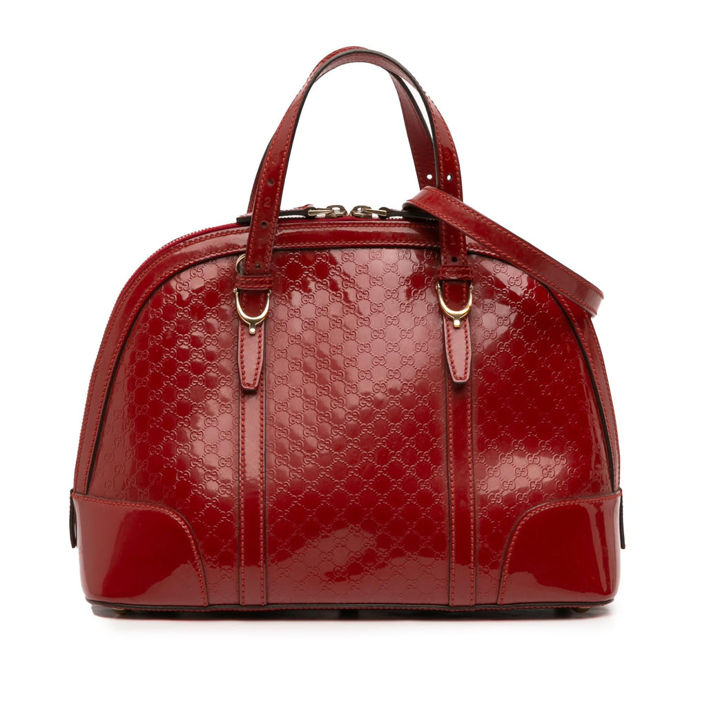 Gucci Medium Microguccissima Patent Nice Dome Satchel