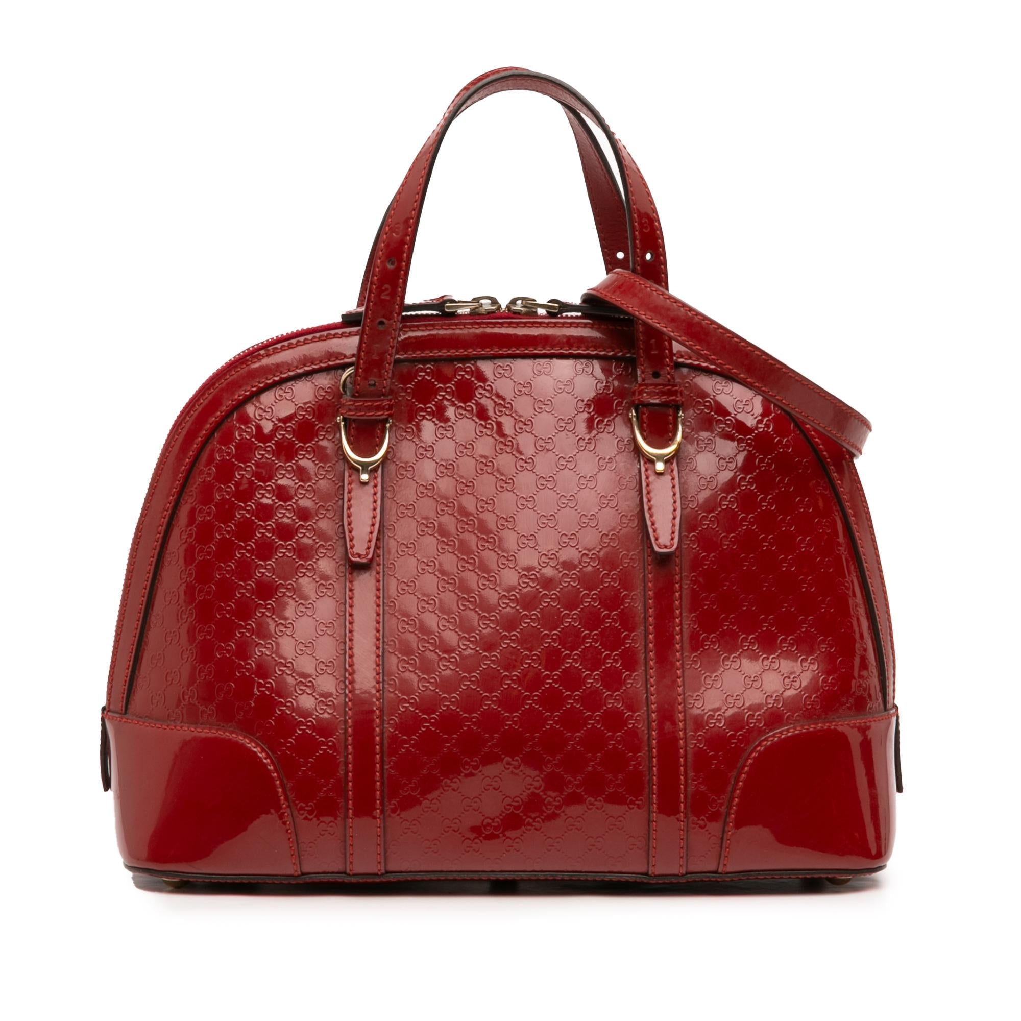 Gucci Medium Microguccissima Patent Nice Dome Satchel