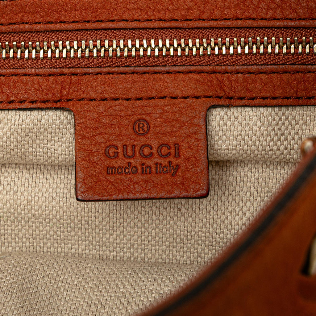 Gucci Medium Nubuck Leather Soho Chain Tote