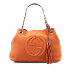 Gucci Medium Nubuck Leather Soho Chain Tote