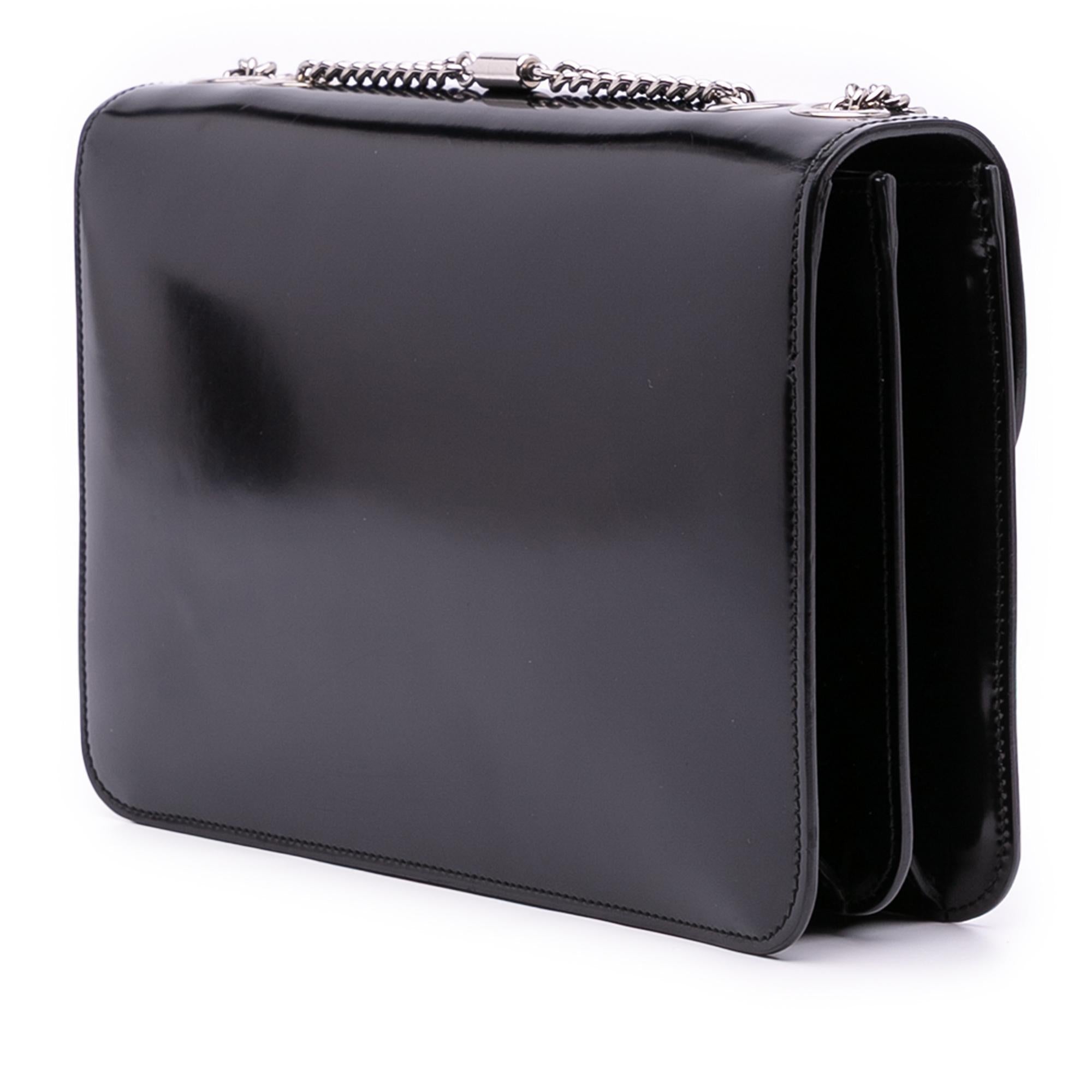 Gucci Medium Patent Dollar Interlocking G Crossbody